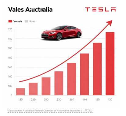 特斯拉销售趋势图